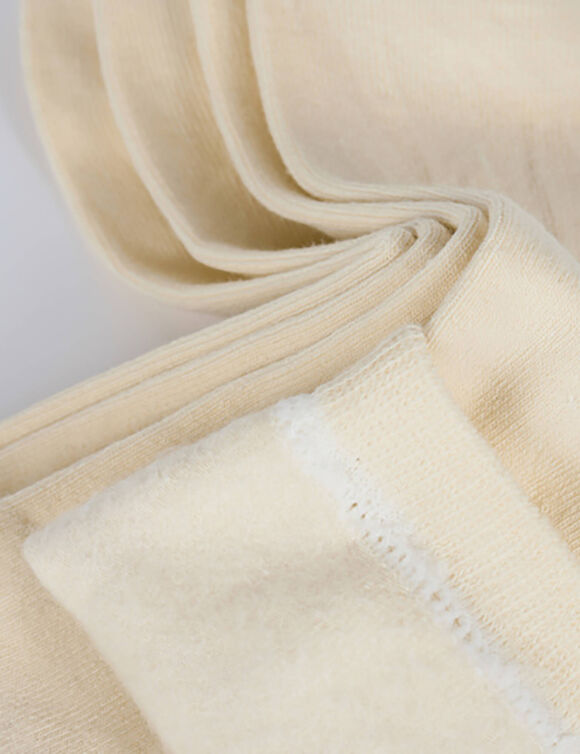 Halfhoge damessokken in thermofleece Dim - set van 2 paar (crème) Halfhoge damessokken in thermofleece Dim - set van 2 paar (crème)